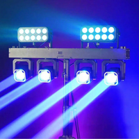 Kit de Luces LED para Escenario con Trípode, Luces Estroboscópicas Activadas por Sonido DMX512 con RGBW para Parques Temáticos