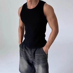 Canotta da <span class=keywords><strong>Uomo</strong></span> in <span class=keywords><strong>Cotone</strong></span> Pesante a <span class=keywords><strong>Costine</strong></span>, Aderente ed Elastica, per un Corpo Definito - Product Image 6