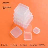 Boîtes de rangement carrées en plastique transparent recyclables de marque FUYANG en gros pour cartes de poker, petits jouets et artisanat, emballage cadeau