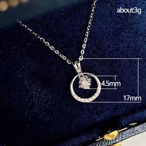 Collar con Colgante de Corazón en Movimiento para Mujer, Cadena de Eslabones de Cobre con Imitación de Perlas, Estilo Simple y Chic, Regalo para la Clavícula - Product Image 3