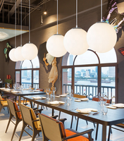 Créatif Moderne Boule de Verre Abat-Jour E27 Globe Ampoules Nouveau Luminaire suspendu D'intérieur