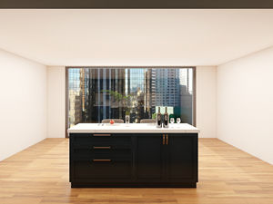 Venta Directa de Fábrica, Gabinete de Cocina Moderno de Melamina de Alta Gama con Isla - Product Image 4