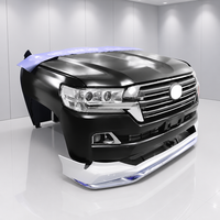 Kit de carrosserie de conversion Facelift avec panneaux de porte pour Toyota Land Cruiser LC200 2008-2015, mise à niveau vers le style SUV 2016-2019