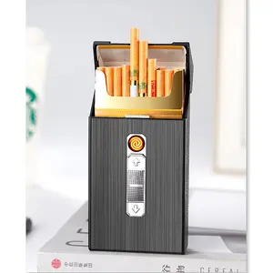 Factory Direct Supply Multi-functional Electric Cigar Case Usb Rechargeable Cigar Case With Lighter