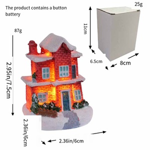 New <strong>Christmas</strong> Decorations Land-scape <strong>House</strong> Small Ornaments for Home Living Room Holiday Party Supplies - Product Image 3