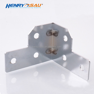 Renforcé robuste coin Brace L support coin protecteur <span class=keywords><strong>garde</strong></span> boîtier pince clip 6 trous pour transit route cas coffre - Product Image 5