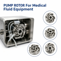 Tournage CNC de précision en acier inoxydable 316L pour rotor de pompe destiné aux équipements médicaux à fluides