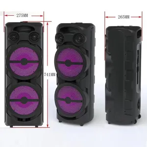8-inch outdoor square dance super large stereo double speaker sound quality stereo vocal cord microphone speaker