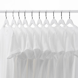 9XL 200 Gramos Camisetas sólidas Personalice su propia impresión 100% Algodón Blanco Negro Camisetas en blanco - Product Image 4