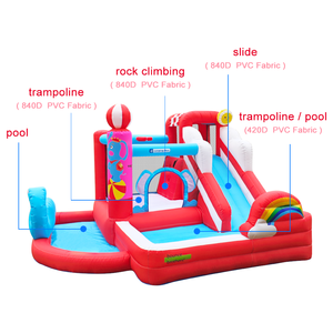 Vui vẻ Flamingo nhảy lâu đài <span class=keywords><strong>Inflatable</strong></span> Bouncer trong nhà ngoài trời bouncy nhà với nảy trượt vui nhảy trò chơi cho mọi lứa tuổi - Product Image 2