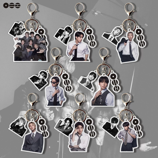 2026 World Tour Arirang Wholesale Kpop Idol Bangtan Boys Jungkook V Jimin Jin Suga Rm Plastic Keyring Charms Acrylic Keychain