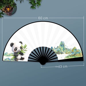 Iscrizione Xuan carta pieghevole ventaglio bianco in stile cinese stile cinese stile stile ventaglio pieghevole ventaglio in bambù ventaglio - Product Image 3