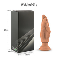 Vibromasseur en silicone en forme de poing droit, auto-stimulation, masturbateur anal féminin, jouets pour adultes pour couple