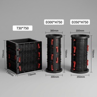 Kaixuan – Coffrage modulaire réutilisable en plastique ABS léger pour bâtiment moderne, pince de colonne réglable, moule carré, durée de vie prolongée
