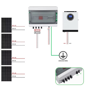 Epepro năng lượng mặt trời hệ thống điện sản phẩm IP65 không thấm nước năng lượng mặt trời <span class=keywords><strong>PV</strong></span> Combiner Box 4 trong 1 ra panel năng lượng mặt trời Combiner box với ngắt kết nối - Product Image 5