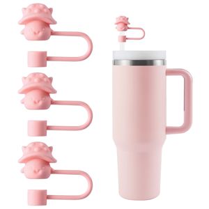 Nouvelle version améliorée du capuchon de paille en forme de champignon, embout de paille en silicone de qualité alimentaire, bouchon de paille réutilisable anti-poussière pour tasses et gobelets 10 mm - Product Image 1
