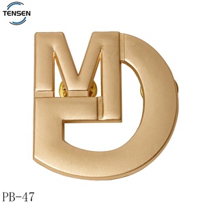 Özel kabartmalı kaplan logosu amblem pimleri çinko erkekler için alaşım altın kaplama ceket silah rozeti emniyet pimleri ceket - Product Image 5