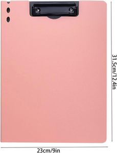 A4 Portable Lightweight Writing Plastic Waterproof Document <b>Storage</b> Office <b>File</b> Folder Nursing Foldable Arch Clipboard - Product Image 5