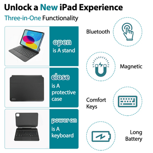 Teclado de 13 pulgadas para iPad Pro Diseño de cámara exclusivo de 13 pulgadas Estuche de teclado mágico inalámbrico para iPad 10th 2022 - Product Image 4