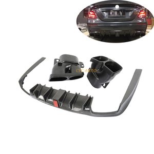 W213 Diffuseur arrière <span class=keywords><strong>B</strong></span>-style Facelift lèvre de pare-chocs arrière pour <span class=keywords><strong>Mercedes</strong></span> Benz <span class=keywords><strong>Classe</strong></span> E W213 kit carrosserie 2016 2017 2018 2019 - Product Image 1