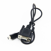 Cable Serial RS232 DB9 Hembra a Mini B USB2.0 Macho de 3 pies (1 metro) con Cubierta de PVC y Cobre Puro, Garantía de 12 Meses, Venta al Por Mayor Personalizada