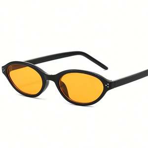 Gafas de Sol Retro de Moda 2026 con Logotipo Personalizado, Montura Pequeña de PC para Hombre, Estilo Punk, UV400, Remaches, Ovaladas, Ojo de Gato, para Mujer - Product Image 1
