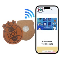 Étiquettes RFID NFC prix usine personnaliser votre propre logo 13.56MHZ NTAG213 patchs en cuir à puce avec autocollant à puce NFC