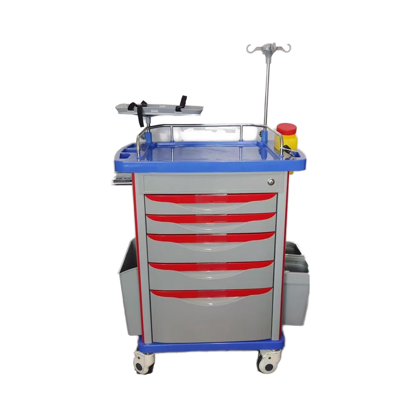 ABS Multifunction Plastic Emergency Cart Hospital