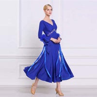 M-1643 Haute Qualité Sexy Bleu Pratique Long Moderne Robe Femme Bal Pratique Robe À Vendre