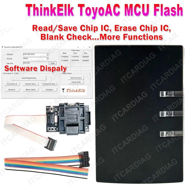 ThinkElk ToyoAC Mcu Flash 251802-1570 ECU Programmer for Toyota Lexus AC HVAC Air Conditioner Temperature Climate AMP Amplifier