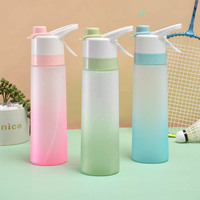 Bouteille d'eau sport en plastique de 700 ml, grande capacité, gourde de voyage pour la gym