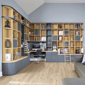 Muebles de oficina <span class=keywords><strong>para</strong></span> el hogar, caja de libro de melamina de MDF, madera contrachapada, color negro - Product Image 2