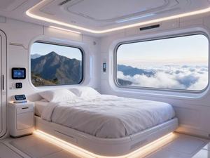 Capsula Mobile in acciaio per famiglie con capsula spaziale Gypsophila - Product Image 3