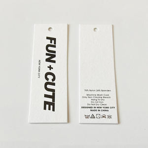 Customized Logo Recyclable Paper Hang <b>Tags</b> Fashion Design Clothing Accessories and Shoe <b>Tags</b> for <b>Bags</b> and Garments - Product Image 2