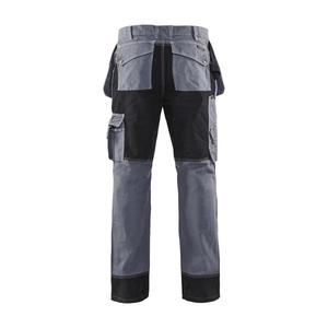 BLAKLADER - 155013709499D120 Pantalones artesanos con bolsillos para rodilleras gris/Negro-PANTALÓN DE TRABAJO EAN 7330509275450 - Product Image 2