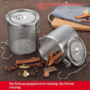 Cestello Filtrante per Ingredienti in Salamoia, Cesto per Spezie, Sacchetto per Ingredienti in Salamoia, Contenitore per Condimenti per Zuppe <span class=keywords><strong>e</strong></span> Stufati - Product Image 3