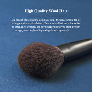 Zhengyi – ensemble pratique de pinceaux de maquillage noirs avec sac de rangement lavable, poils de chèvre naturels de qualité supérieure pour artistes de maquillage - Product Image 3