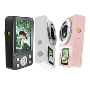 Sinh viên Tuổi Teen xách tay có thể sạc lại Video <span class=keywords><strong>Recorder</strong></span> 4k máy ảnh kỹ thuật số 2.8-inch chống rung màn hình ống kính kép mini mới bắt đầu máy ảnh - Product Image 1