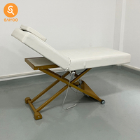 Lit de spa électrique en vente chaude, tables de massage, lits réglables en hauteur, chauffés, en mousse à mémoire de forme, en cuir PU pour les meubles de salon de beauté et de spa
