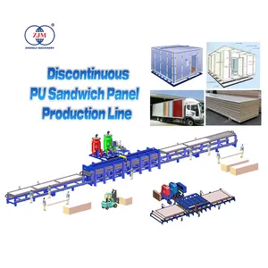 Quality Supplier Discontinuous Pu Polyurethane Sandwich Panel Production Line