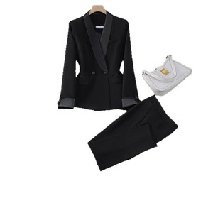 Women's Red Suit Set With Black Trim Professional Formal Wear For Office And Events Size Lx9665 - Product Image 5
