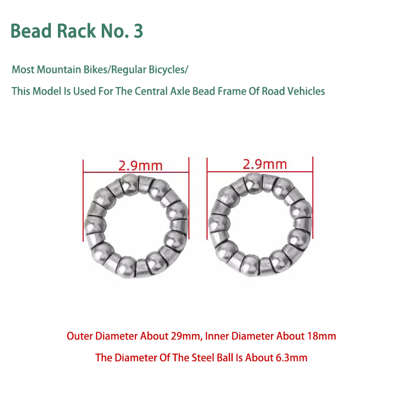 Number 3 Bead Rack (1 Piece) silvery