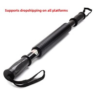 Barra de Entrenamiento de Fuerza para Brazos de Acero 30kg y 40kg, Equipo de Fitness Unisex para Uso Doméstico, Tensor de Resorte, Expansor de Pecho para Fortalecer el Agarre