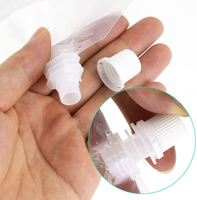 Sachets Doypack jetables transparents avec bec verseur en stock pour thé au lait, lait de soja, jus et yaourt, de 100 ml à 500 ml