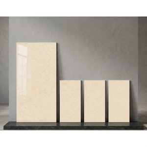 Baldosas de porcelana brillante Nova Crema de 800x1600 mm para suelo y pared, diseño de mármol crema de 80x160 cm - Product Image 1