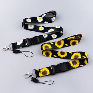 Cute Sunflower Badge Reel Retractable Heavy Duty with 360 Degrees Rotate Carabiner Clip, ID Badge Holder with Detachable <b>Lanyard</b> - Product Image 3