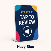Tarjeta NFC Multilingüe Vorx Tech para Reseñas de Google, Impresa Personalizada en Inglés y Búlgaro con Código QR