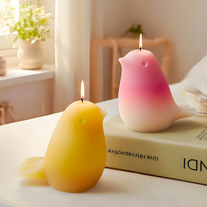 Moule en silicone DIY pour bougies et ornements, motif petit oiseau mignon et gâteau, style INS, pour aromathérapie - Product Image 1
