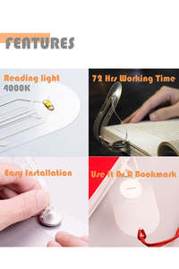 Vente en gros mini lampe de lecture avec clip veilleuse de lecture à LED petite lampe de lecture à LED portable pour le lit - Product Image 4