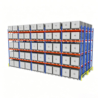 Système de rayonnage modulaire extensible à double profondeur pour entrepôt frigorifique et stockage de semi-finisés